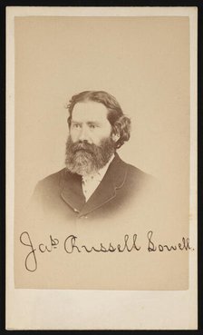 Portrait of James Russell Lowell (1819-1891), Circa 1870s. Creator: Purdy & Frear.