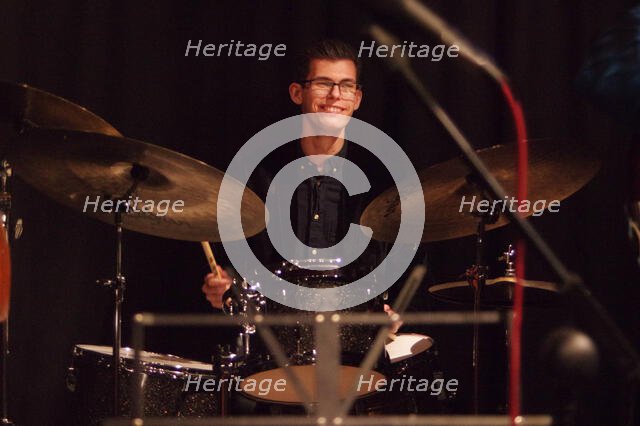 Joel Barford, Nigel Price Quartet, Verdict Jazz Club, Brighton, East Sussex, 2022. Creator: Brian O'Connor.