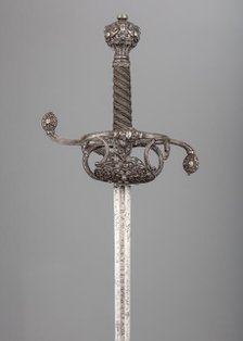 Rapier, hilt, probably British; blade, German, Solingen, hilt, ca. 1630-40; blade, 17th century. Creator: Johannes Moum.