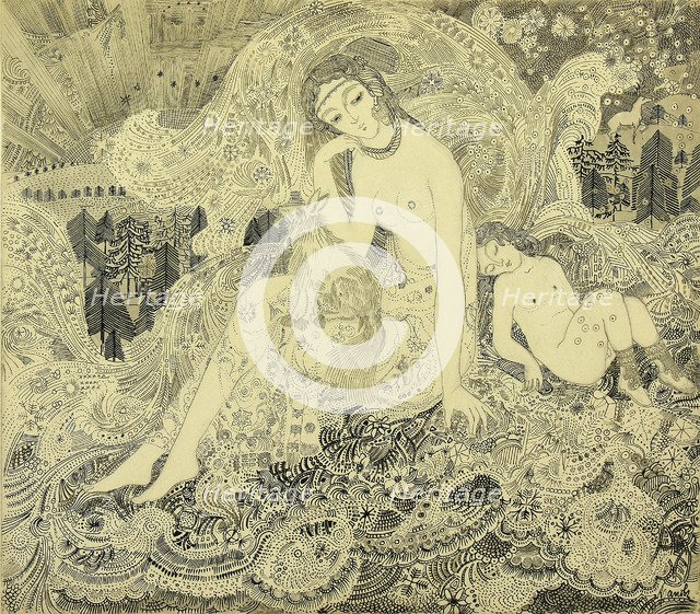 The Snow Queen, 1908. Artist: Arapov, Anatoli Afanasyevich (1876-1949)