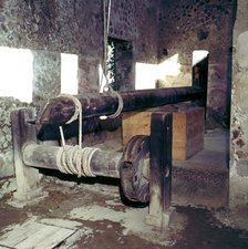 Wine-press in a house in Pompeii, Italy. Creator: Unknown.