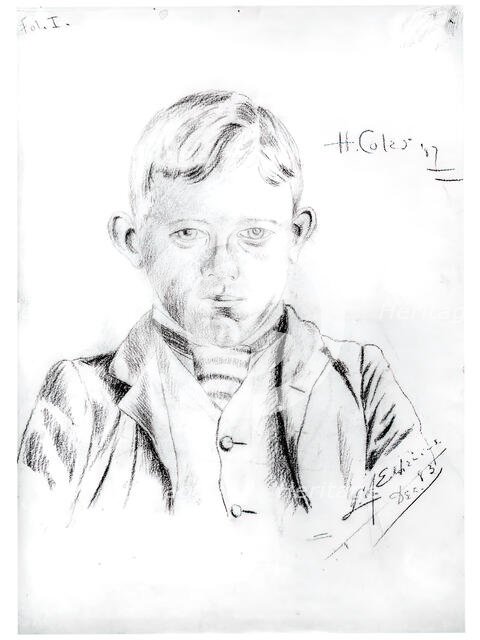 Portrait of Howard L. Coles, December, 1883. Creator: Louis Michel Eilshemius.