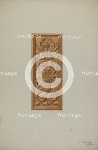 Furniture Panel, c. 1939. Creator: Albert Ryder.