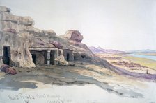 'Rock Tombs, Beni Hassan, 10 March 1863', Egypt, 1863. Artist: Charles Emile de Tournemine