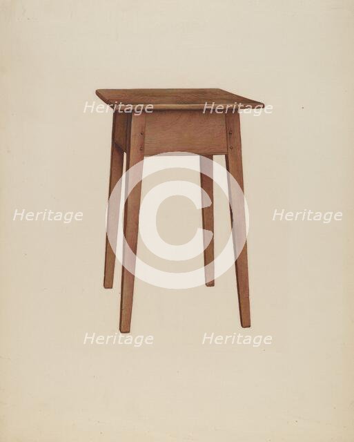 Tabarette, (Taboret) c. 1942. Creator: Ralph Morton.