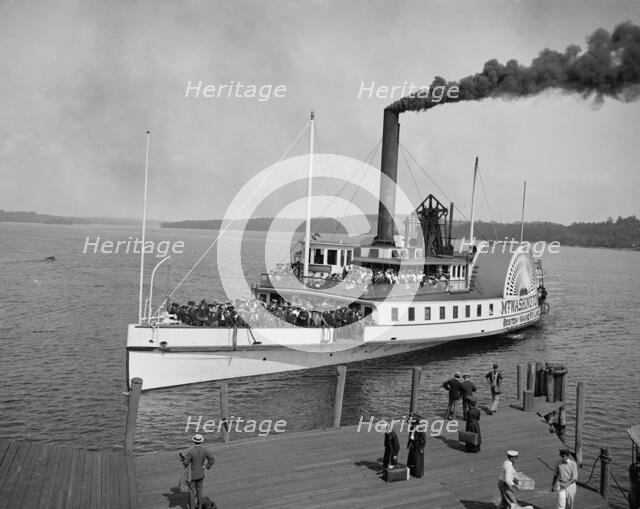 Str. Mt. Washington landing at Weirs, N.H., c1906. Creator: Unknown.