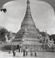 The Aindow Yak Pagoda, Mandalay, Burma, 1908.  Artist: Stereo Travel Co