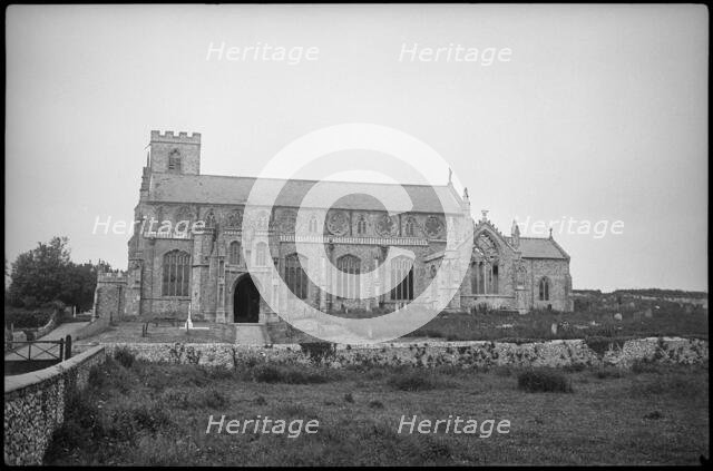 St Margaret's Church, Cley Green, Cley Next the Sea, North Norfolk, Norfolk, 1932. Creator: Marjory L Wight.