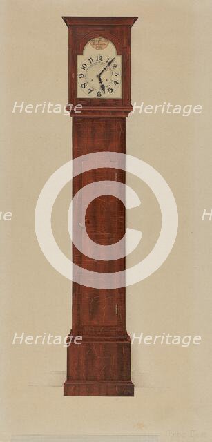 Shaker Clock, c. 1937. Creator: Anne Ger.