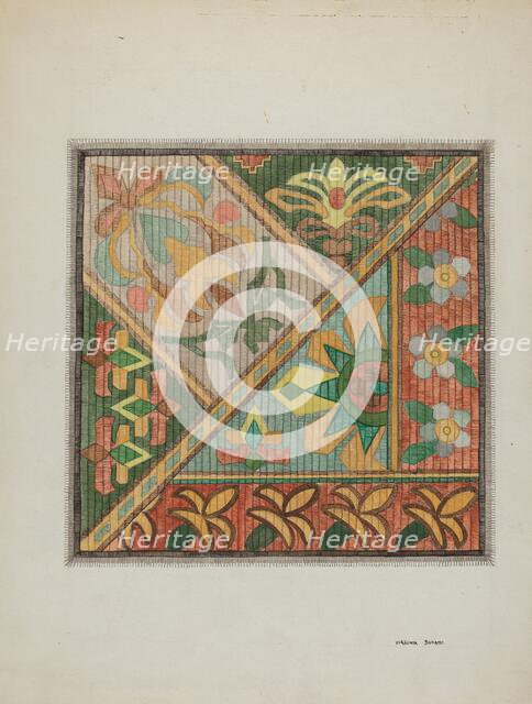 Sofa - Pillow Top, c. 1937. Creator: Bufano, Virginia.