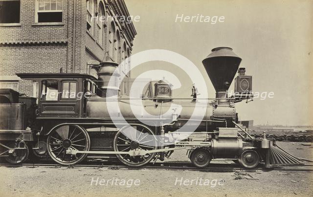 Untitled (Pennsylvania Railroad Engine), c. 1868. Creator: Unknown.