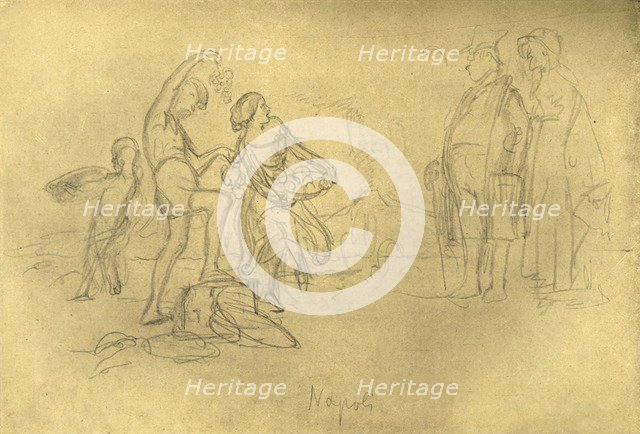 'Fremde in Italien', mid-late 19th century, (c1924).  Creator: Carl Spitzweg.