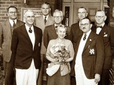 Mosman Library's last day at the Belmont Road premises, 11 October 1952. Creator: Unknown.