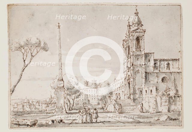 Spanish Steps, between 1750 and 1800. Creator: Unknown.