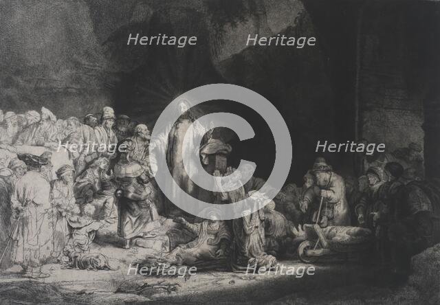 Christ healing the sick ('The hundred guilder print'), 1775. Creator: William Baillie.