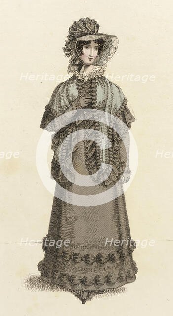 Fashion Plate (Walking Dress), 1821. Creator: John Bell.