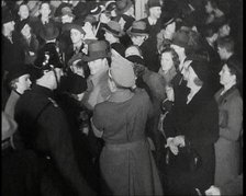 Man in Nazi Uniform Collecting for Charity, 1930s. Creator: British Pathe Ltd.