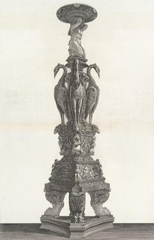 Antique marble candleholder, 1778-80. Creators: Giovanni Battista Piranesi, Francesco Piranesi.