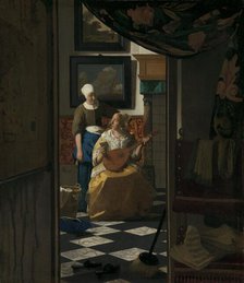 The Love Letter, c.1669-c.1670. Creator: Jan Vermeer.