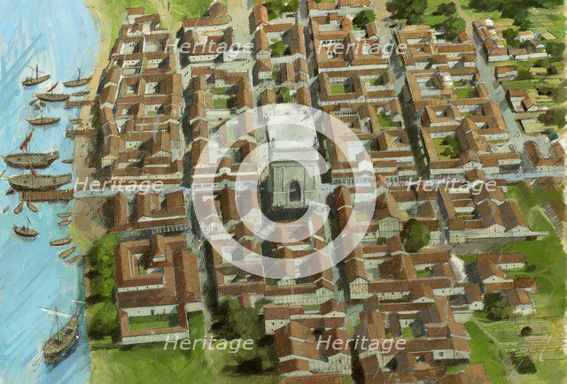 Richborough Roman Fort, Kent, c3rd century (1990-2010). Artist: Ivan Lapper.