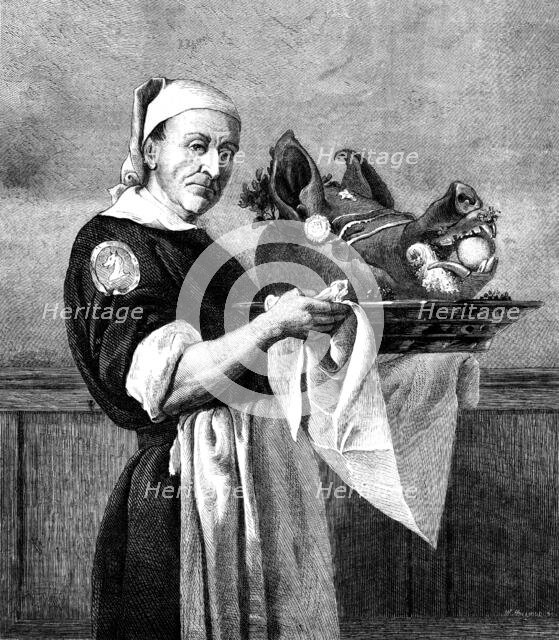 "Bringing In The Boar's Head," by H. S. Marks, A.R.A., 1871. Creator: William Hollidge.