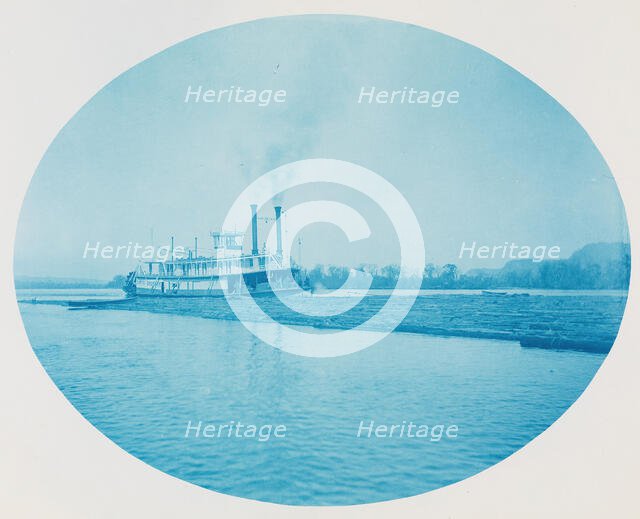 No. 167. Raftboat "David Bronson", 1885. Creator: Henry Bosse.