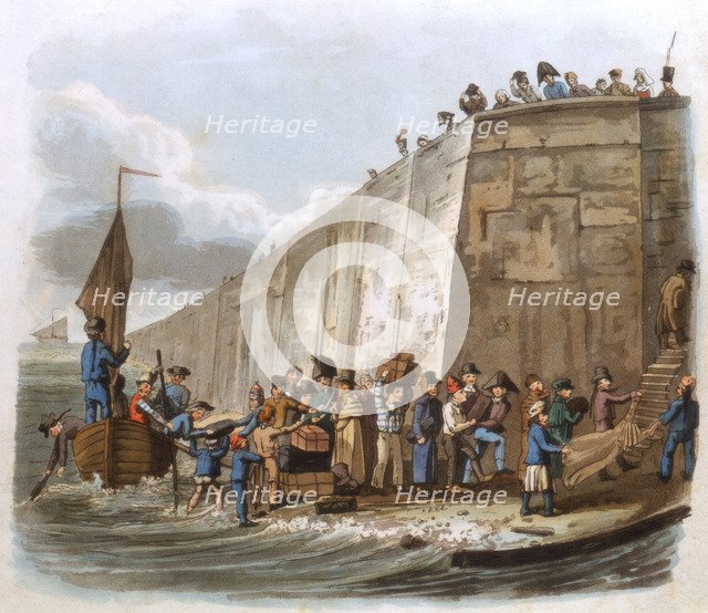 'Arrival at Calais', 1816. Artist: Unknown