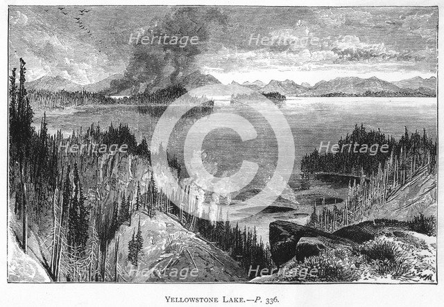 Yellowstone Lake, 19th century. Artist: Unknown