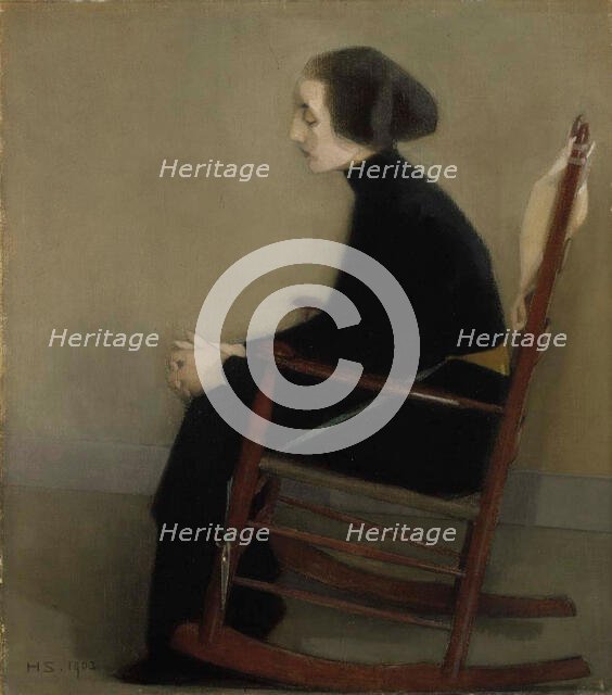 The Seamstress (The Working Woman), 1903. Creator: Schjerfbeck, Helene (1862-1946).