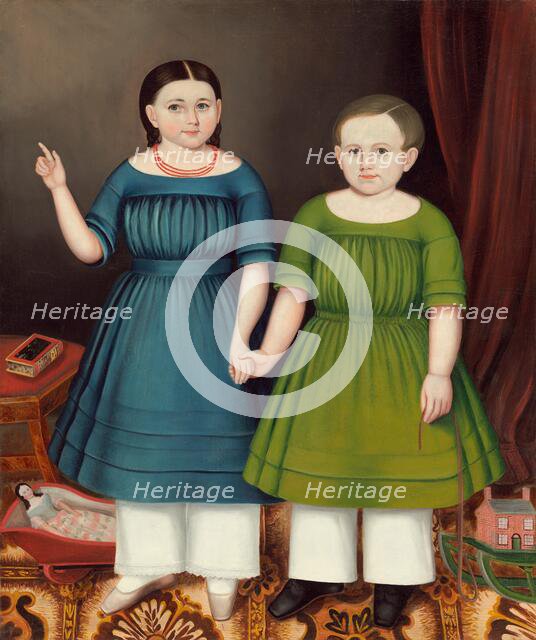 Mary and Francis Wilcox, 1845. Creator: Joseph Whiting Stock.