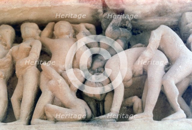 Erotic Sculpture, Khajuraho, India. c950-1050. (20th century). Artist: Unknown