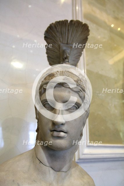 Head of Ares, God of War, early 2nd century. Artist: Unknown
