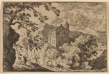 Large House with a Turret, probably c. 1645/1656. Creator: Allart van Everdingen.
