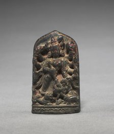 Stele with Durga Figure, 1100s-1200s. Creator: Unknown.