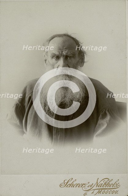 Portrait of the author Count Lev Nikolayevich Tolstoy (1828-1910).