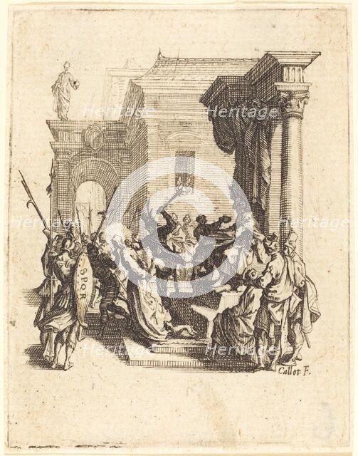 Christ Condemned to Death by Pilate, c. 1624/1625. Creator: Jacques Callot.