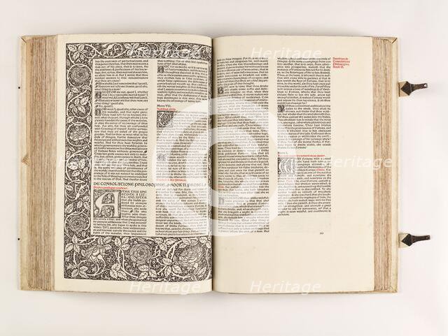 The Kelmscott Chaucer - The Works of Geoffrey Chaucer Now Newly Imprinted, 1896. Creator: Sir Edward Coley Burne-Jones.