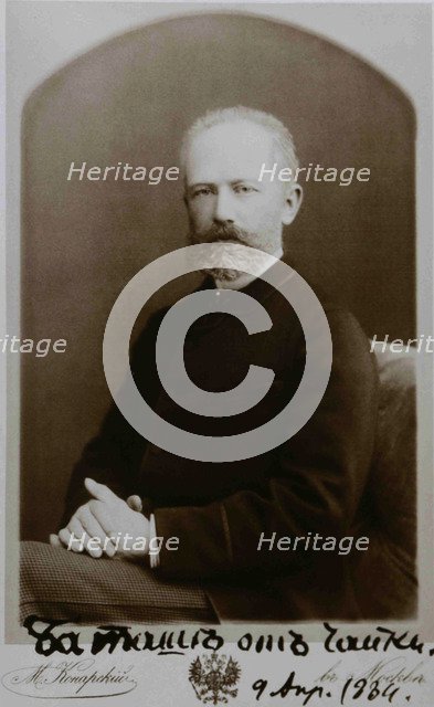 Pyotr Ilyich Tchaikovsky (1840-1893) in Moscow, 1884.