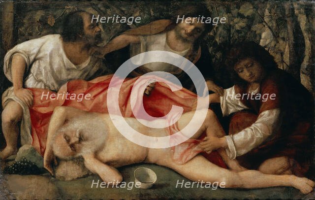 The Drunkenness Of Noah, ca 1515. Creator: Bellini, Giovanni (1430-1516).