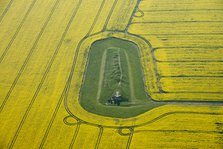 West Kennet Long Barrow, a Neolithic chambered burial mound, Wiltshire, 2015. Creator: Historic England.