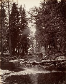 Hutchings Hotel, Yosemite, ca. 1872, printed ca. 1876. Creator: Carleton Emmons Watkins.