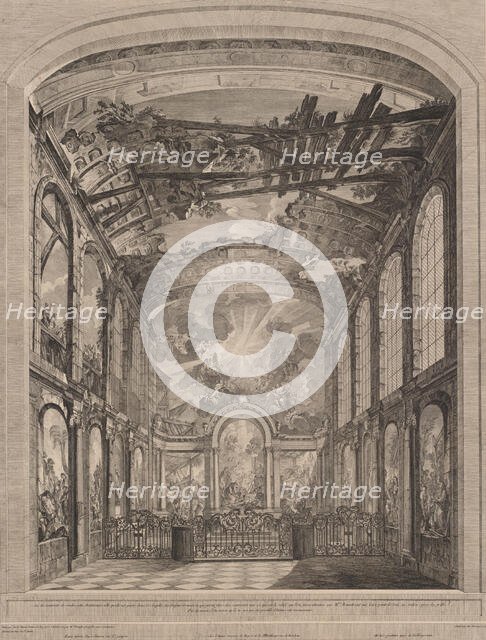 Interior view of the Enfants Trouvés, 1759. Creator: Etienne Fessard.