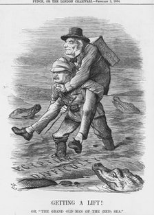'Getting a Lift', 1884. Artist: Unknown