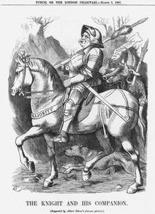 'The Knight and his Companion', 1887. Artist: Joseph Swain