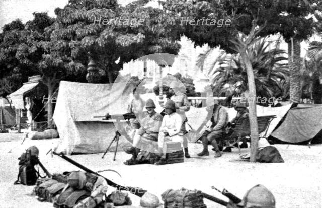 'Les Evenements de Grece; Les troupes francaises assurant l'ordre a Athenes..., , (1917). Creator: Unknown.