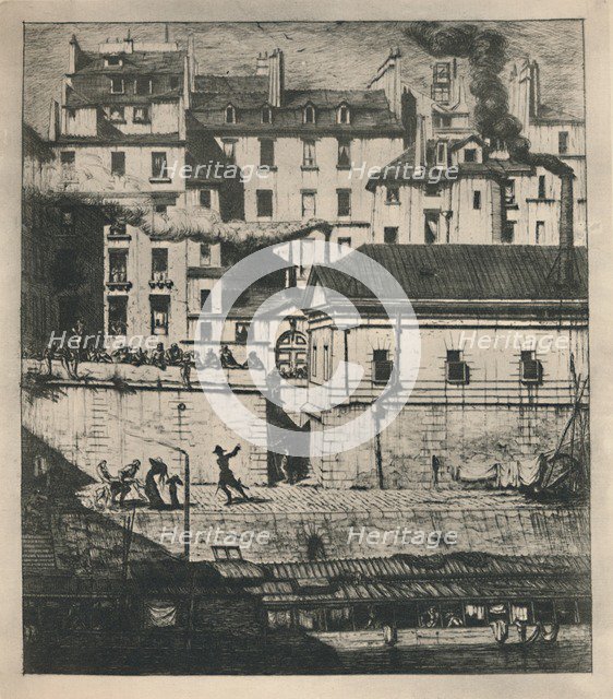 'La Morgue (3rd State, 9 1/8 x 8 1/8 Inches)', 1854, (1927). Artist: Charles Meryon.