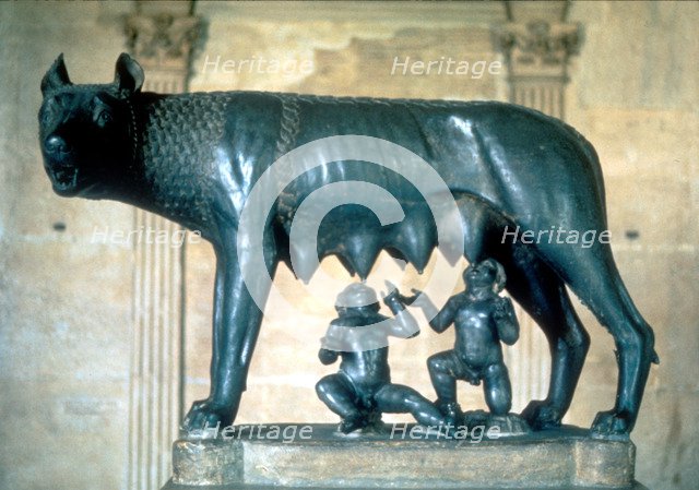 Romulus and Remus, c500 BC. Artist: Unknown