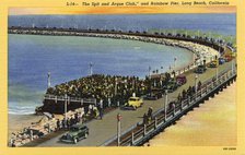 The Spit and Argue Club, and Rainbow Pier, Long Beach, California, USA, 1940. Artist: Unknown