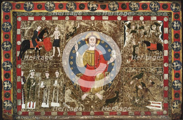 Altar Frontal with Christ in Majesty and the Life of Saint Martin, 1250. Creator: Unknown.