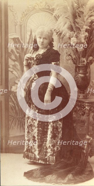 Emilia Karlovna Pavlovskaya (1854-1935), née Bergman as Tatiana in opera Eugene Onegin by P. Tchaiko